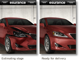 Photo of estimating stage and ready for delivery stage.