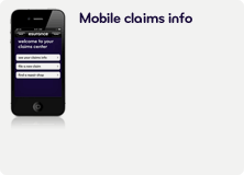 Mobile claims info