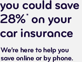 You could save 28% on your auto insurance.