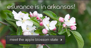 Esurance is in Arkansas! Meet the apple blossom state